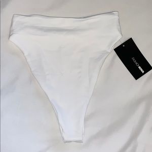 White bikini bottoms